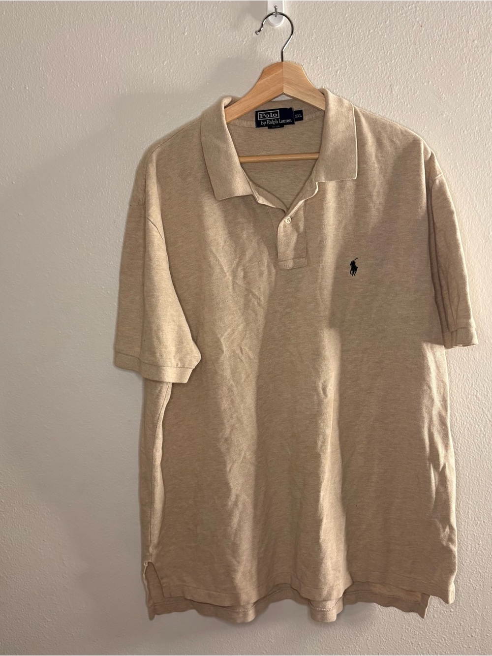 Polo by Ralph Lauren Men's Beige Classic Pima Cotton Polo